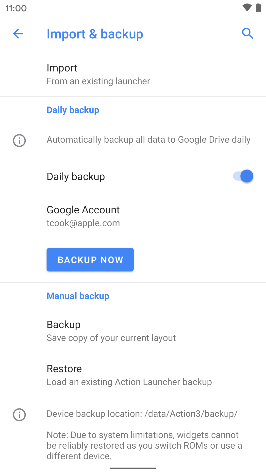 آكشن لانشر يدعم الآن النسخ التلقائي للسحابة وأكثر 5 Action Launcher 46.