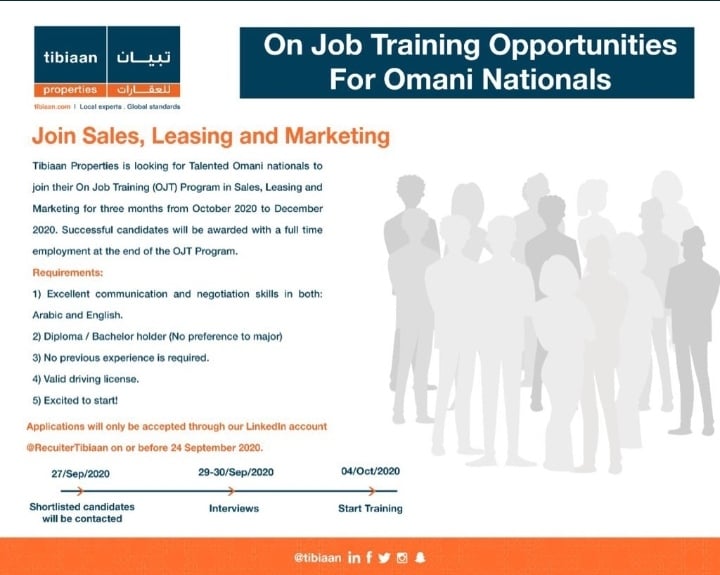 شركة تبيان للعقارات - فرص تدريب على رأس العمل 2 IMG ٢٠٢٠٠٩٢٠ ٢٢٥٥٢٩